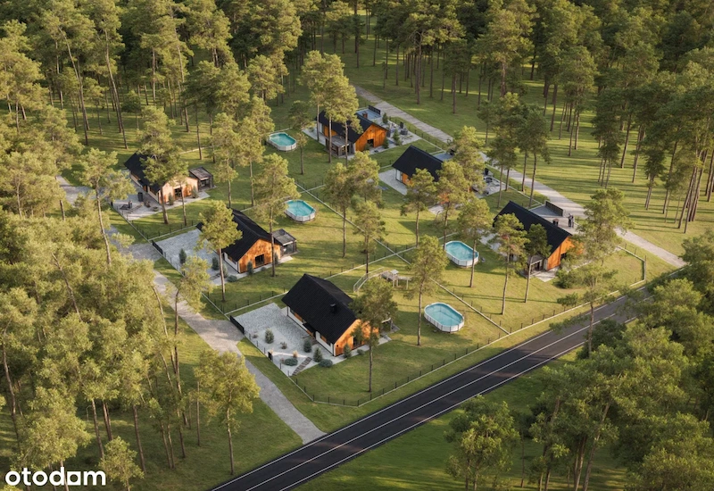 Wizualizacja osiedla z lotu ptaka